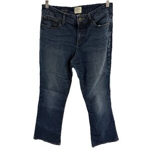 ST JOHNS BAY‎ WOMENS JEANS SIZE 8P BOOTCUT LEG MEDIUM WASH MID RISE DENIM